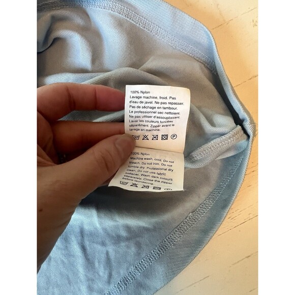 Helly Hansen Polo Shirt‎ Boys Youth M Medium Light Blue Quarter Zip Short Sleeve - Picture 3 of 4